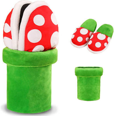 Piranha Plant Slippers & Warp Pipe Holder™ - Faisly